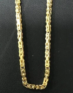 10K Yellow Gold Byzantine Chain Lightweight -Wandr Jewelry Store 10k yellow gold byzantine chain lightweight hiphopbling 143813