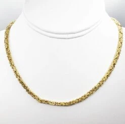 10K Yellow Gold Byzantine Chain Lightweight -Wandr Jewelry Store 10k yellow gold byzantine chain lightweight hiphopbling 298789
