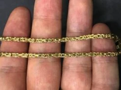 10K Yellow Gold Byzantine Chain Lightweight -Wandr Jewelry Store 10k yellow gold byzantine chain lightweight hiphopbling 324362