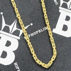10K Yellow Gold Byzantine Chain Lightweight -Wandr Jewelry Store 10k yellow gold byzantine chain lightweight hiphopbling 954538