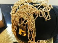 10K Yellow Gold Diamond Cut French Rope Chain Lightweight -Wandr Jewelry Store 10k yellow gold diamond cut french rope chain lightweight hiphopbling 189212