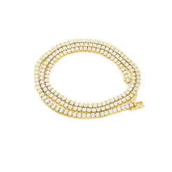 10K Yellow Gold Diamond Tennis Chain 3MM Miracle Setting -Wandr Jewelry Store 10k yellow gold diamond tennis chain 3mm miracle setting hiphopbling 274209