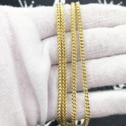 10K Yellow Gold Franco Chain Lightweight -Wandr Jewelry Store 10k yellow gold franco chain lightweight hiphopbling 929428