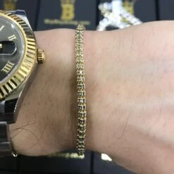 10K Yellow Gold Ice Diamond Cut Chain -Wandr Jewelry Store 10k yellow gold ice diamond cut chain hiphopbling 805460