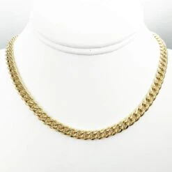 10K Yellow Gold Miami Cuban Chain Lightweight -Wandr Jewelry Store 10k yellow gold miami cuban chain lightweight hiphopbling 790070