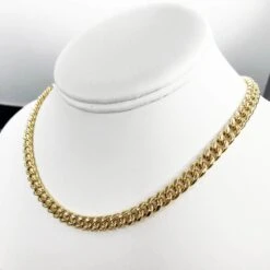 10K Yellow Gold Miami Cuban Chain Lightweight -Wandr Jewelry Store 10k yellow gold miami cuban chain lightweight hiphopbling 950351