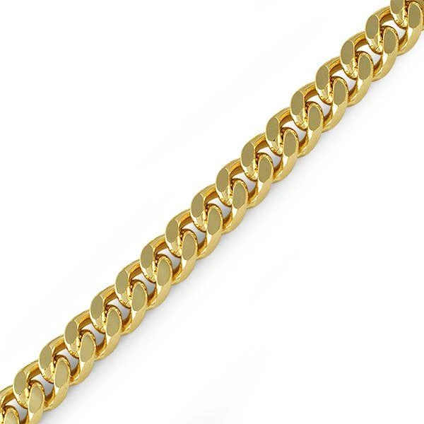 10MM Cuban Box Gold Plated Bracelet 1 10MM Cuban Box Gold Plated Bracelet