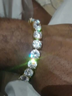 10MM CZ Gold 316L Bling Bling Tennis Bracelet 6 10MM CZ Gold 316L Bling Bling Tennis Bracelet -Wandr Jewelry Store 10mm cz gold 316l bling bling tennis bracelet hiphopbling 186564