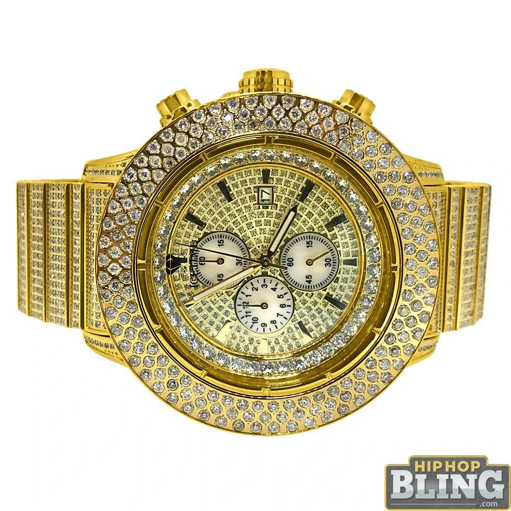 13.00 Carat Diamond IceTime Crown II Gold Watch 1 13.00 Carat Diamond IceTime Crown II Gold Watch