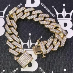 19MM Turkish Cuban Link Iced Out Hip Hop Bracelet -Wandr Jewelry Store 19mm turkish cuban link iced out hip hop bracelet hiphopbling 190914