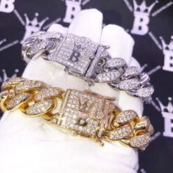 20MM Miami Cuban Link Hip Hop Bling Bling Bracelet -Wandr Jewelry Store 20mm miami cuban link hip hop bling bling bracelet hiphopbling 921237