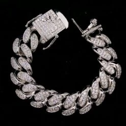 20MM Miami Cuban Link Hip Hop Bling Bling Bracelet -Wandr Jewelry Store 20mm miami cuban link hip hop bling bling bracelet white gold 8 hiphopbling 687140