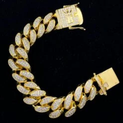 20MM Miami Cuban Link Hip Hop Bling Bling Bracelet -Wandr Jewelry Store 20mm miami cuban link hip hop bling bling bracelet yellow gold 8 hiphopbling 623124