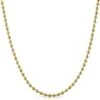 2.5MM Triple Thick Gold Moon Cut Chain 36"