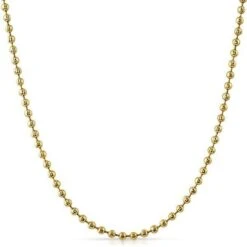 2.5MM Triple Thick Gold Moon Cut Chain 36"