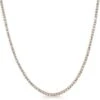 2MM CZ Micro Tennis Chain Bling Bling Rose Gold