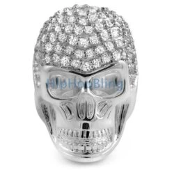 3D Skull CZ Custom Mens Bling Bling Ring