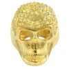 3D Skull Lemonade CZ Mens Bling Bling Ring