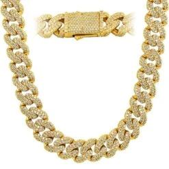 3D XL Cuban Link CZ Bling Iced Out Chain