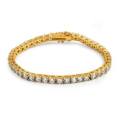 4MM CZ Tennis Bracelet In .925 Sterling Silver