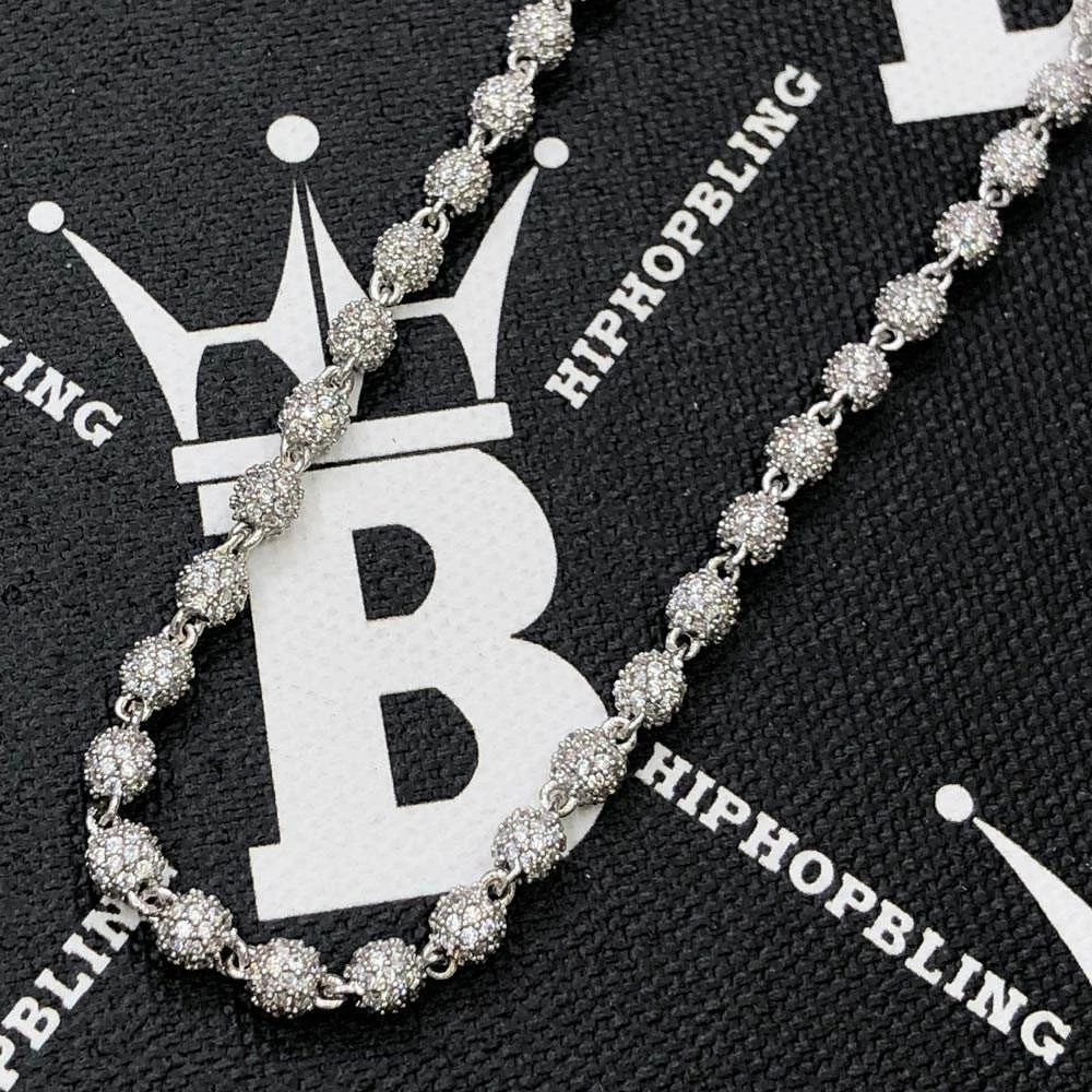 4MM Dog Tag Link CZ Hip Hop Iced Out Chain 3 4MM Dog Tag Link CZ Hip Hop Iced Out Chain - Image 3