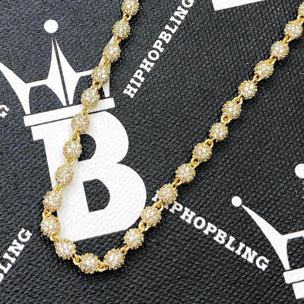4MM Dog Tag Link CZ Hip Hop Iced Out Chain 2 4MM Dog Tag Link CZ Hip Hop Iced Out Chain - Image 2