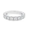 4MM Eternity Band 5.40cttw VVS Moissanite Ring .925 Sterling Silver