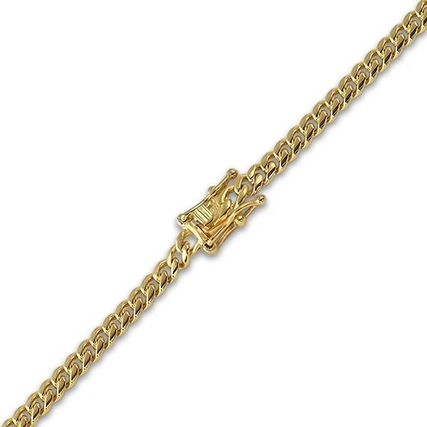 4MM Miami Cuban IP Gold Steel Bracelet Triple Lock 1 4MM Miami Cuban IP Gold Steel Bracelet Triple Lock