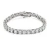 6MM CZ 1 Row Bling Bling Tennis Bracelet Rhodium