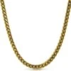 6MM Franco Gold Stainless Steel Chain