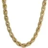 .925 Silver 10MM Rope CZ Gold Bling Bling Chain