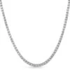 .925 Silver 2MM CZ Micro Tennis Chain Bling