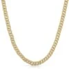 .925 Silver 6MM CZ Bling Bling Gold Cuban Links Chain