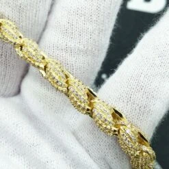 .925 Silver 8MM French Rope CZ Bling Bling Bracelet -Wandr Jewelry Store 925 silver 8mm french rope cz bling bling bracelet hiphopbling 872219