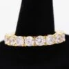 .925 Silver Eternity Band CZ Hip Hop Bling Ring