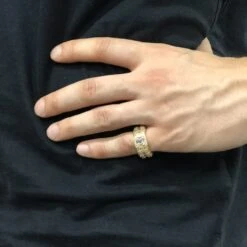 .925 Silver Exotic Baguette Princess Eternity Band CZ Gold Ring -Wandr Jewelry Store 925 silver exotic baguette princess eternity band cz gold ring hiphopbling 907957