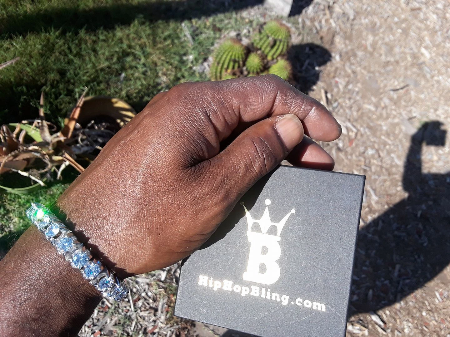 .925 Sterling Silver 3D Thick Tennis Bracelet 2 .925 Sterling Silver 3D Thick Tennis Bracelet - Image 2