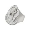 .925 Sterling Silver CZ Pharaoh Ring