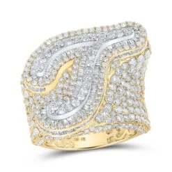 A-Z Initial Cursive Baguette Diamond Ring 10K Yellow Gold -Wandr Jewelry Store a z initial cursive baguette diamond ring 10k yellow gold t hiphopbling 276516
