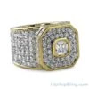 Asscher Gold Bling Bling Boss Ring