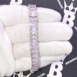 Baguette Iced Out Hip Hop Tennis Bracelet 5 Baguette Iced Out Hip Hop Tennis Bracelet -Wandr Jewelry Store baguette iced out hip hop tennis bracelet white gold 7 hiphopbling 909257