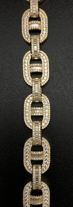 Baguette Mariner CZ Bling Bling Bracelet -Wandr Jewelry Store baguette mariner cz bling bling bracelet hiphopbling 979634