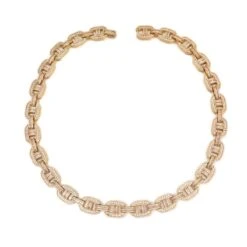 Baguette Mariner CZ Bling Bling Chain White / Yellow Gold -Wandr Jewelry Store baguette mariner cz bling bling chain white yellow gold hiphopbling 486694