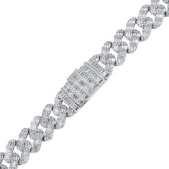 Baguette Thick Cuban Moissanite Bracelet Iced Out .925 Sterling Silver 9 Baguette Thick Cuban Moissanite Bracelet Iced Out .925 Sterling Silver -Wandr Jewelry Store baguette thick cuban moissanite bracelet iced out 925 sterling silver hiphopbling 729743
