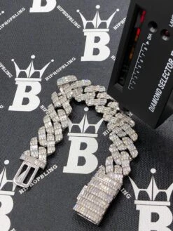 Baguette Thick Cuban Moissanite Bracelet Iced Out .925 Sterling Silver 10 Baguette Thick Cuban Moissanite Bracelet Iced Out .925 Sterling Silver -Wandr Jewelry Store baguette thick cuban moissanite bracelet iced out 925 sterling silver hiphopbling 994942