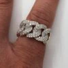 Big Cuban Link Diamond Ring 1.77cttw 10K Yellow Gold