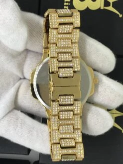 Big Face 44MM Bling Bling Blizzard Watch -Wandr Jewelry Store big face 44mm bling bling blizzard watch hiphopbling 781433