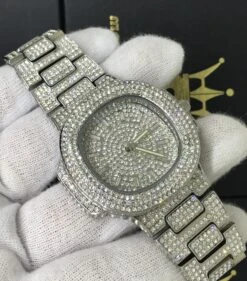 Big Face 44MM Bling Bling Blizzard Watch -Wandr Jewelry Store big face 44mm bling bling blizzard watch white gold hiphopbling 906903