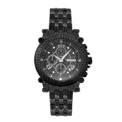 Black Diamond Chronograph 2.25 Carat Diamond Watch JoJino