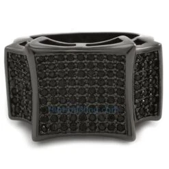 Black Kite Bling Bling CZ Micro Pave Ring